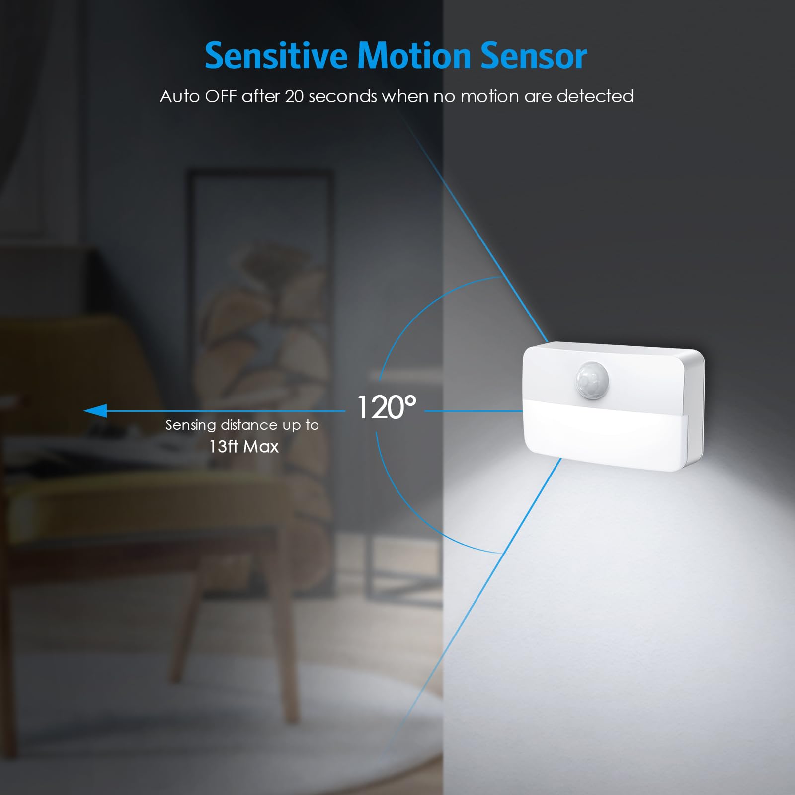 AMIR 12-pack LED night lights provide energy-efficient illumination