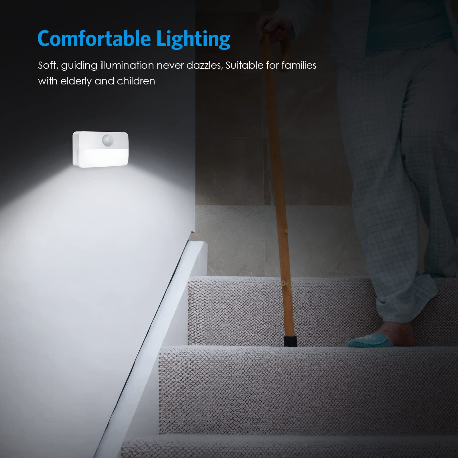 AMIR 40-lumen 6500K LED light delivers crisp daylight-like brightness