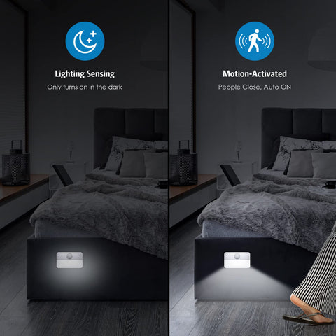 AMIR cordless closet light with adhesive installs in minutes