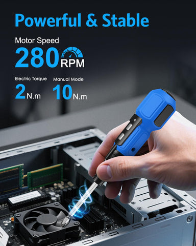 AMIR Power Screwdriver with LED light for dark corners