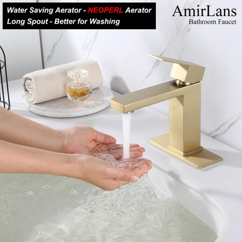 AmirLans pop-up drain assembly included with the faucet for easy installation