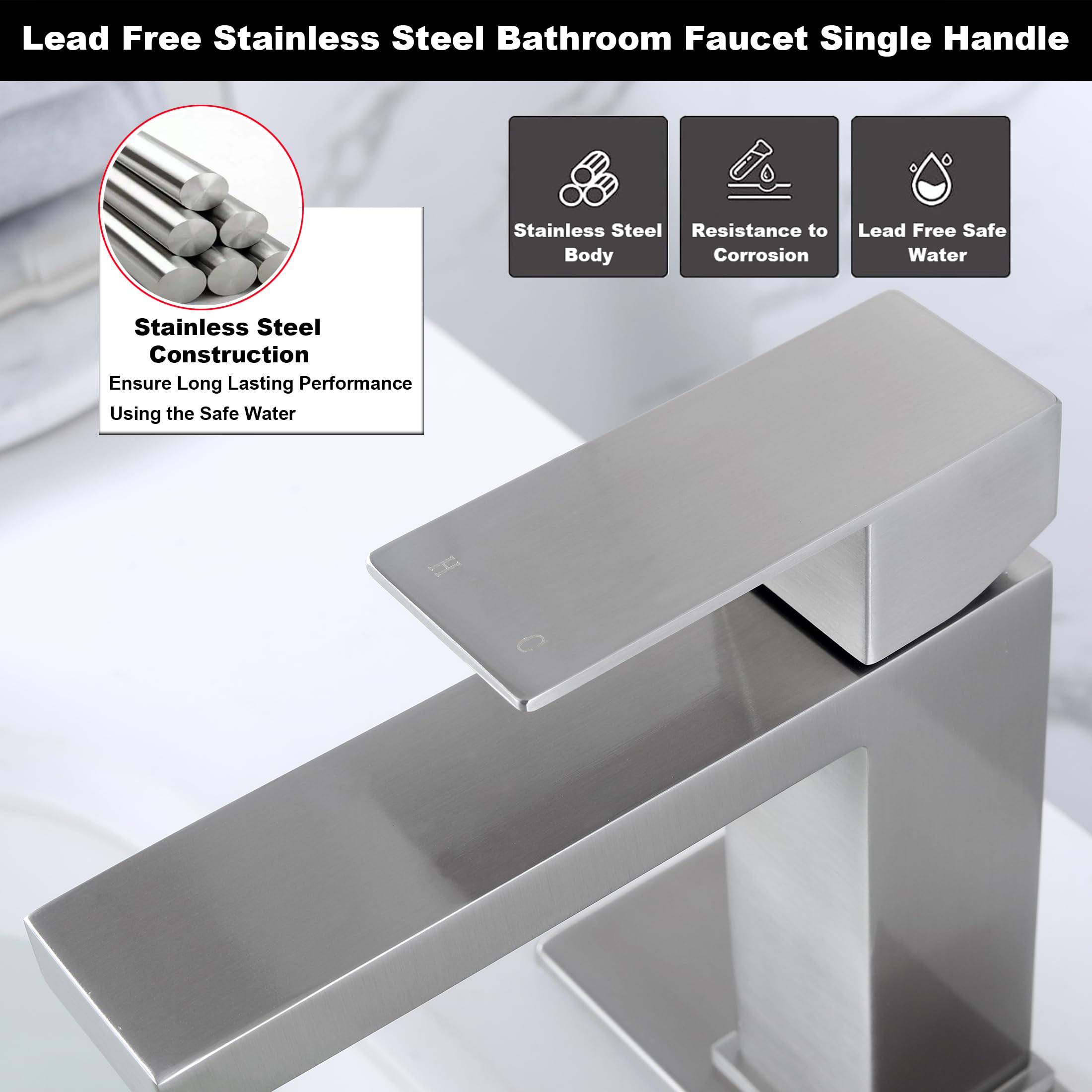 AmirLans brushed nickel finish resists fingerprints and tarnish