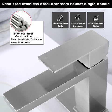 AmirLans brushed nickel finish resists fingerprints and tarnish