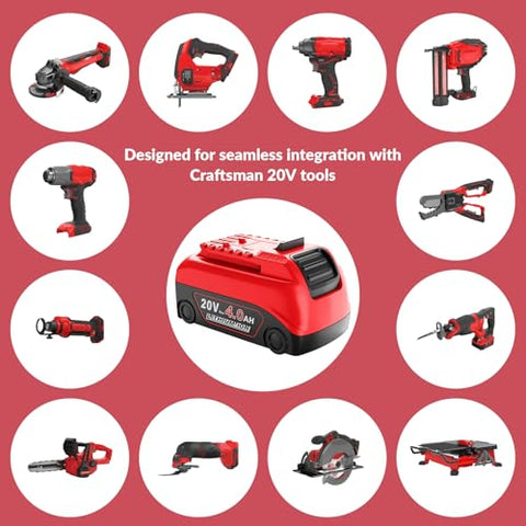 Amityke cmcb202-2 compatible battery ready for drills and saws.