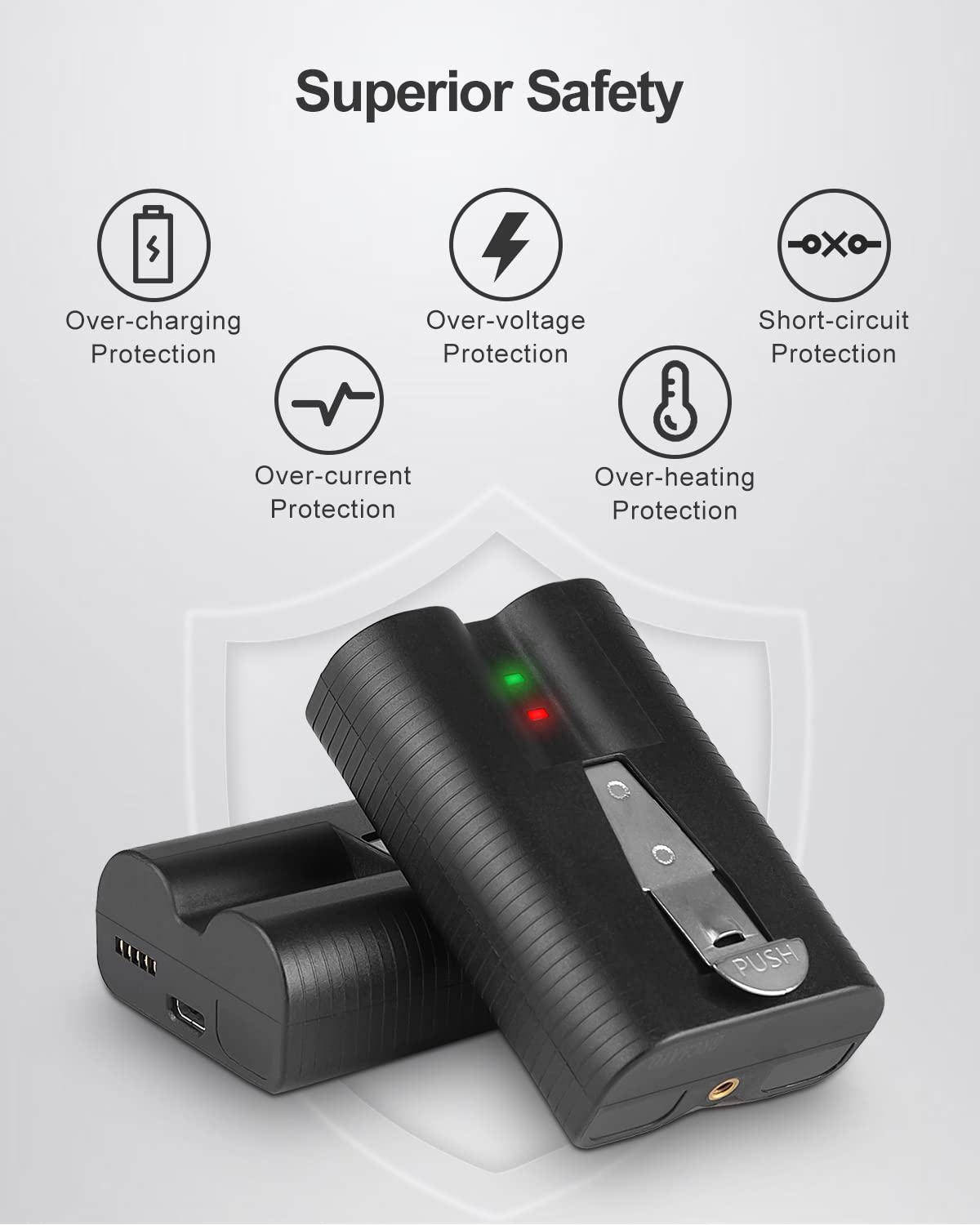 Amityke battery for Spotlight Cam delivering continuous surveillance power