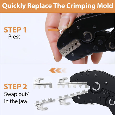 Amliber 02c die for heat shrink and insulated connectors crimping.