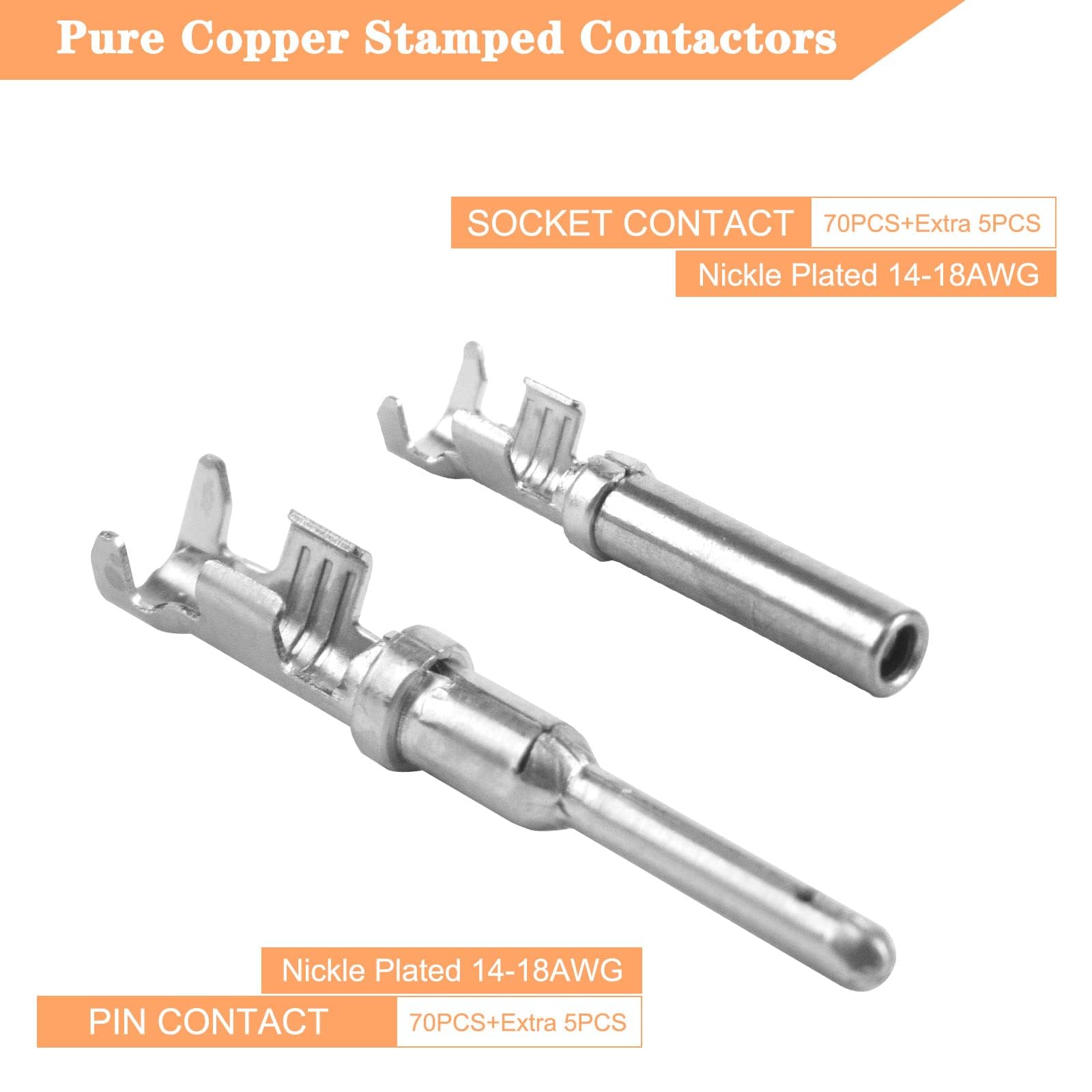 PA66 nylon body provides IP68 protection against dust and water