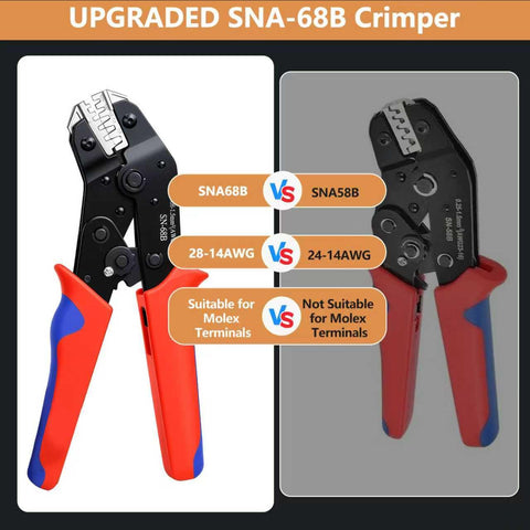 Amliber open-barrel terminal compatibility image showing broad connector support.