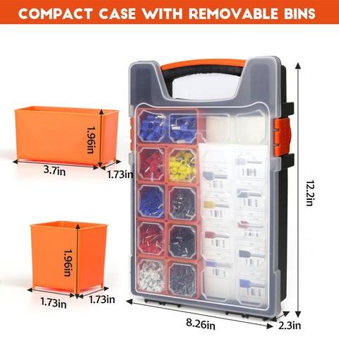 Amliber ferrule kit includes 2,200 ferrules for broad wiring tasks.