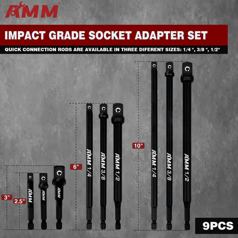 AMM 1-4 inch socket adapter quick-connect for drills