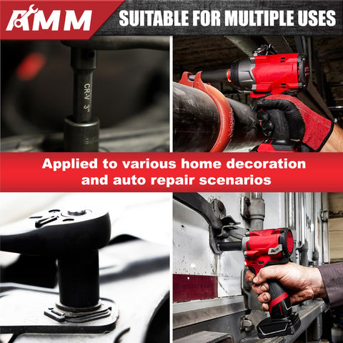 AMM laser-engraved marks ensure quick identification of sizes