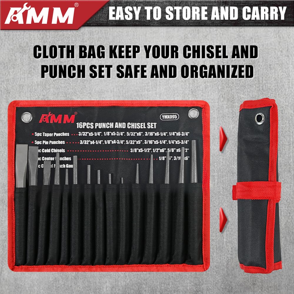 AMM hardened tools graphic, chrome vanadium construction detail