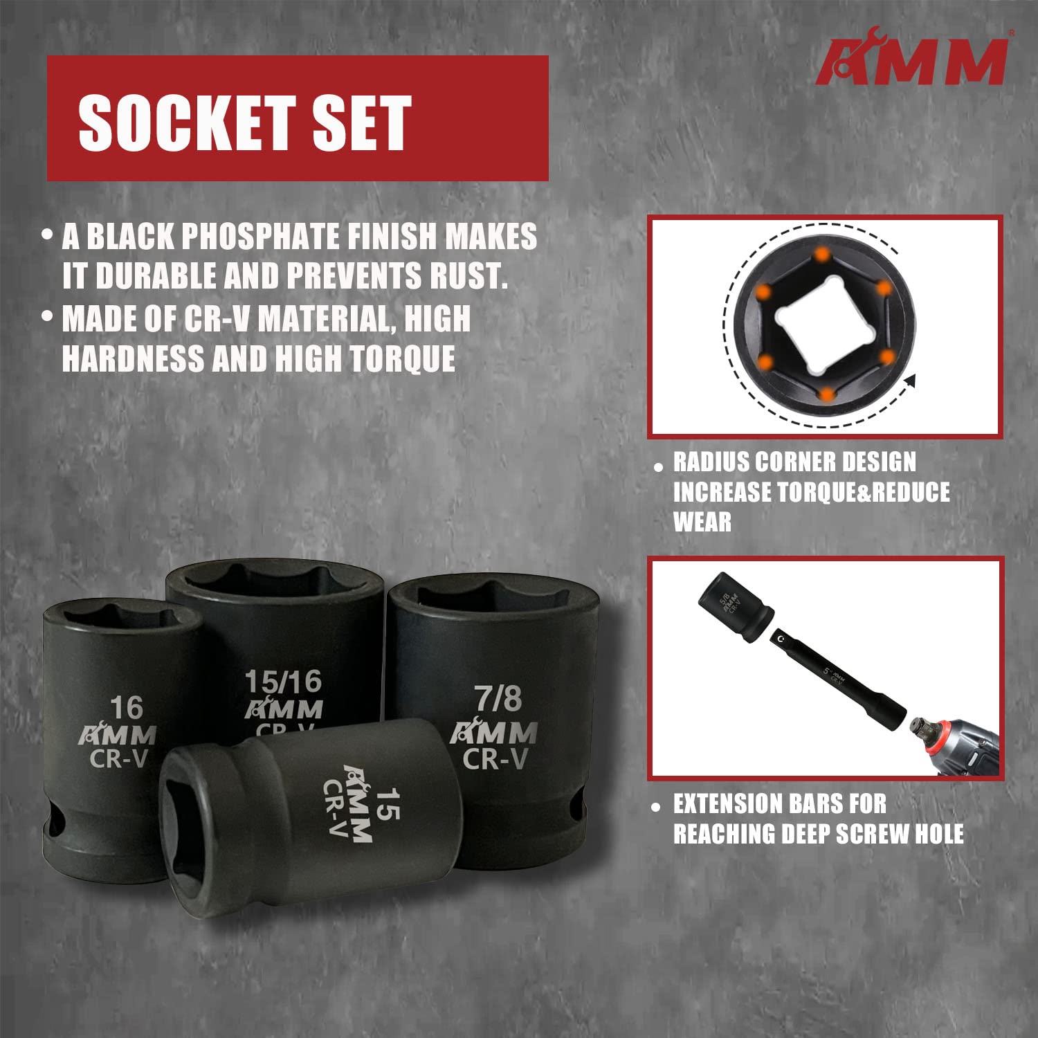 AMM 72-tooth ratchet close-up showing precision engagement