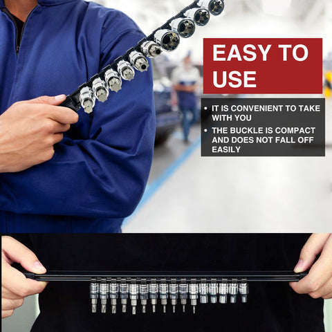 AMM flexible clip system fits most socket brands.