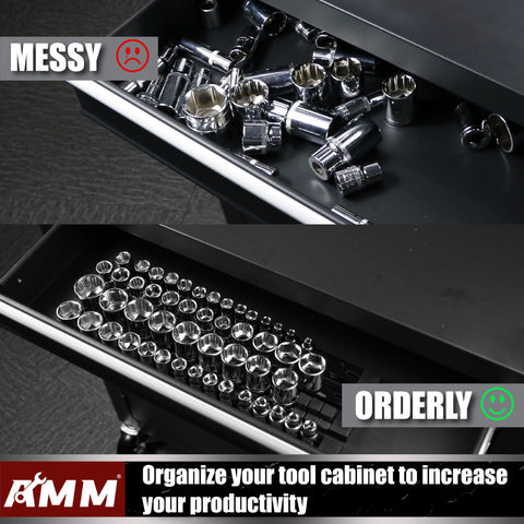 AMM removable end caps enable resizing and simple cleaning.