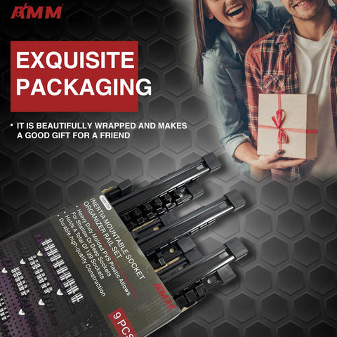AMM rail design for walls, drawers, and benches saves space.