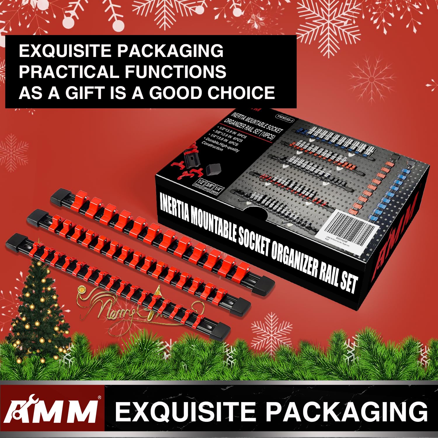 AMM ABS plastic construction highlights durability and impact resistance.