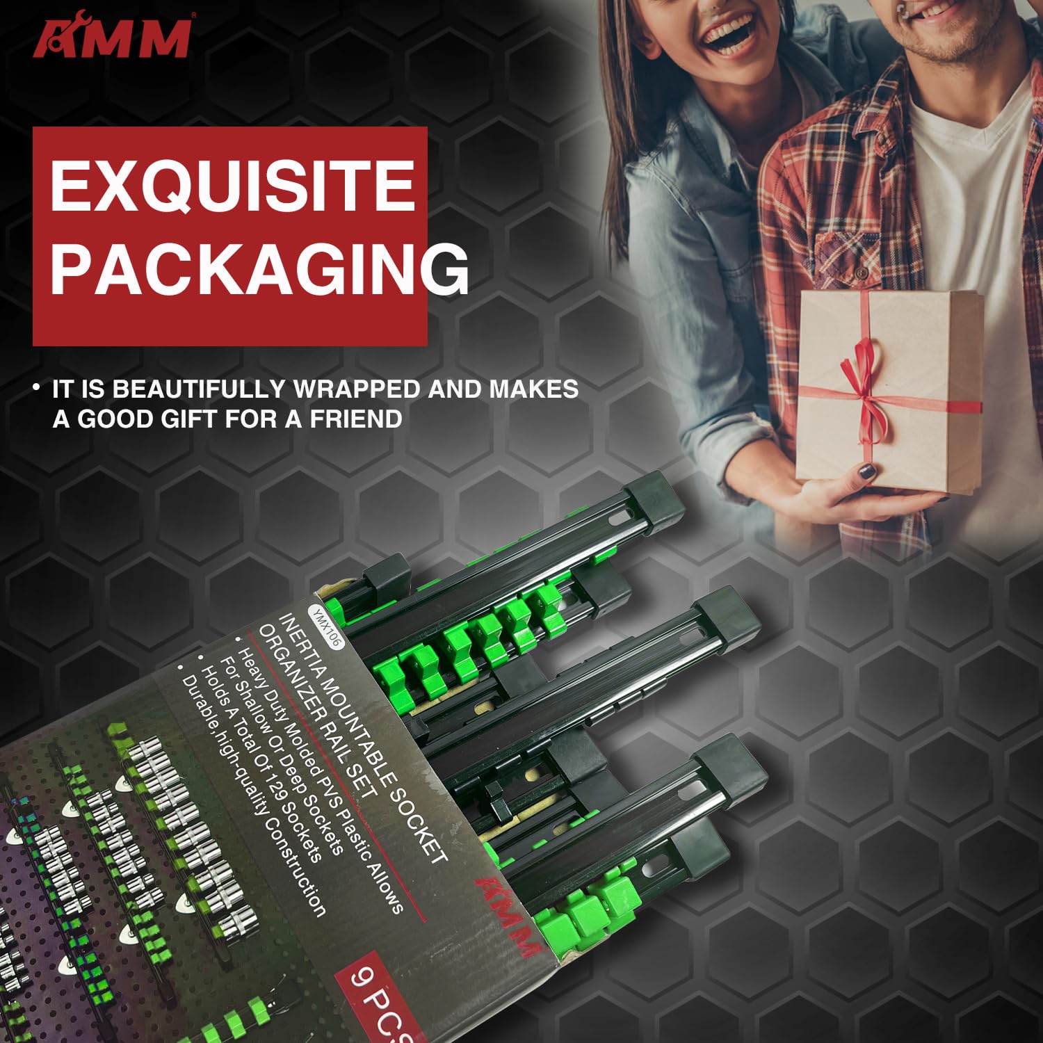 AMM premium ABS rail supports heavy use in garages and workshops.