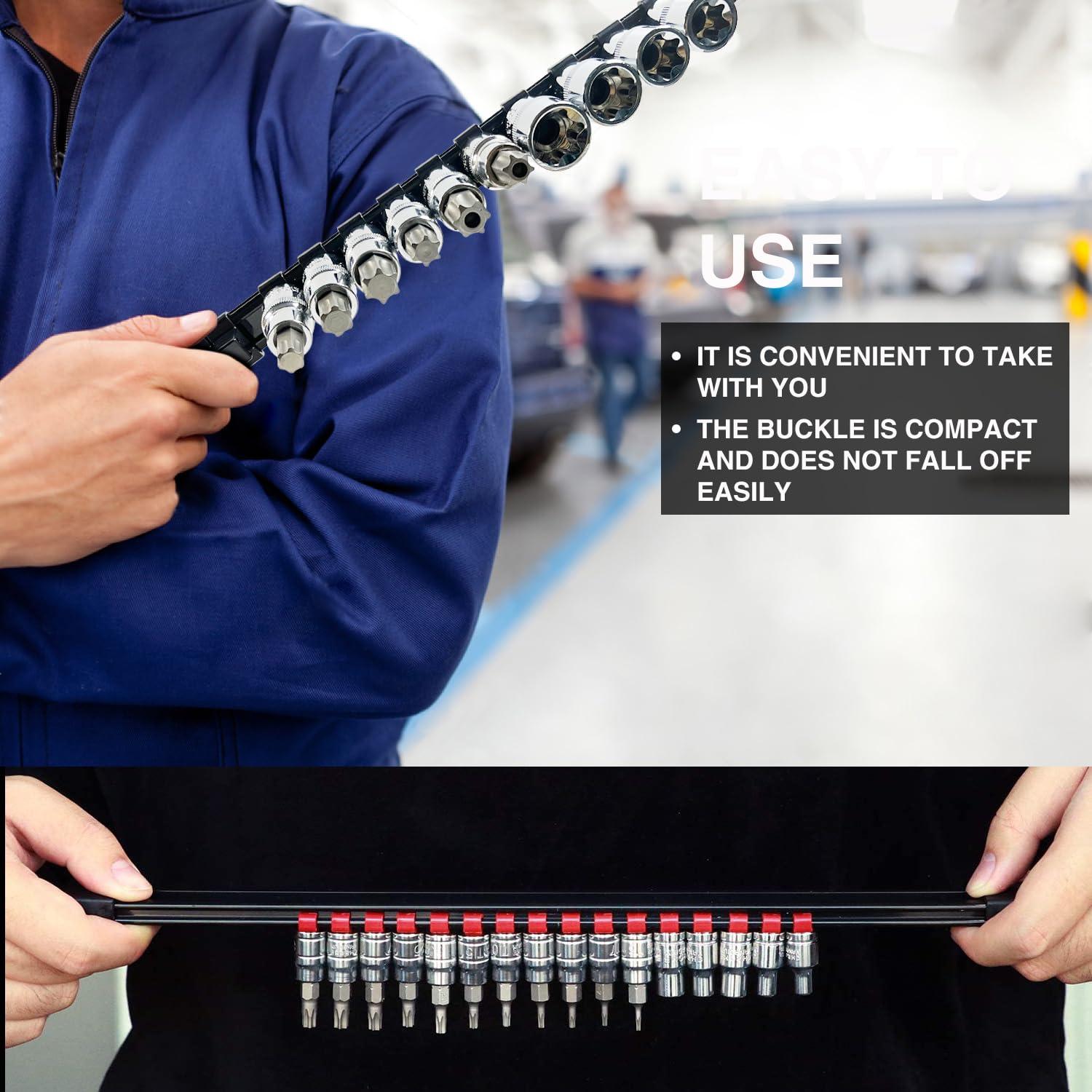 AMM heavy-duty ABS construction for durable tool organization.