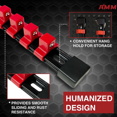 AMM removable end-cap clips enabling easy customization.