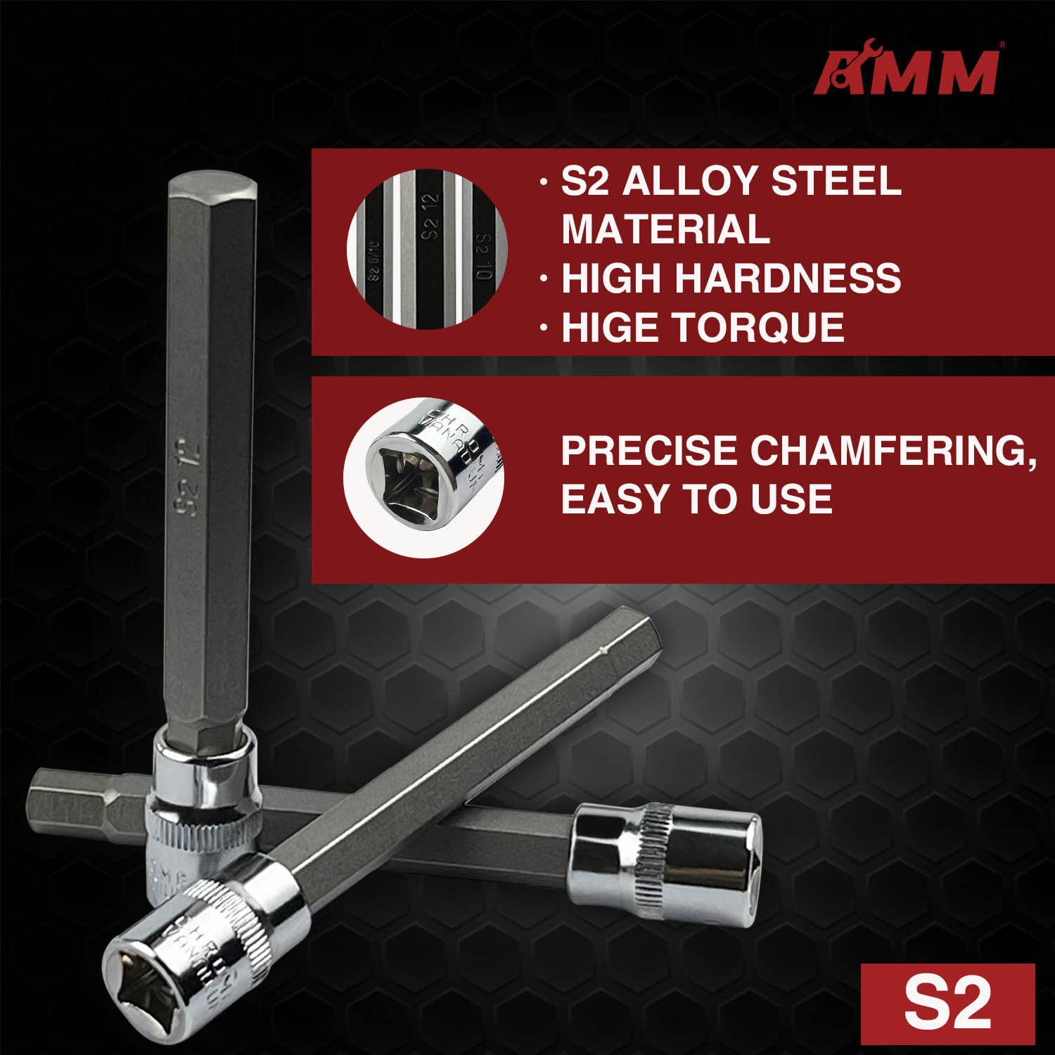 AMM SAE sizes 1/8-3/8 inch cover common fasteners