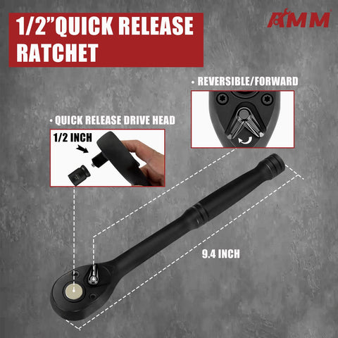 AMM SAE sockets 7/16 to one inch for versatile automotive work