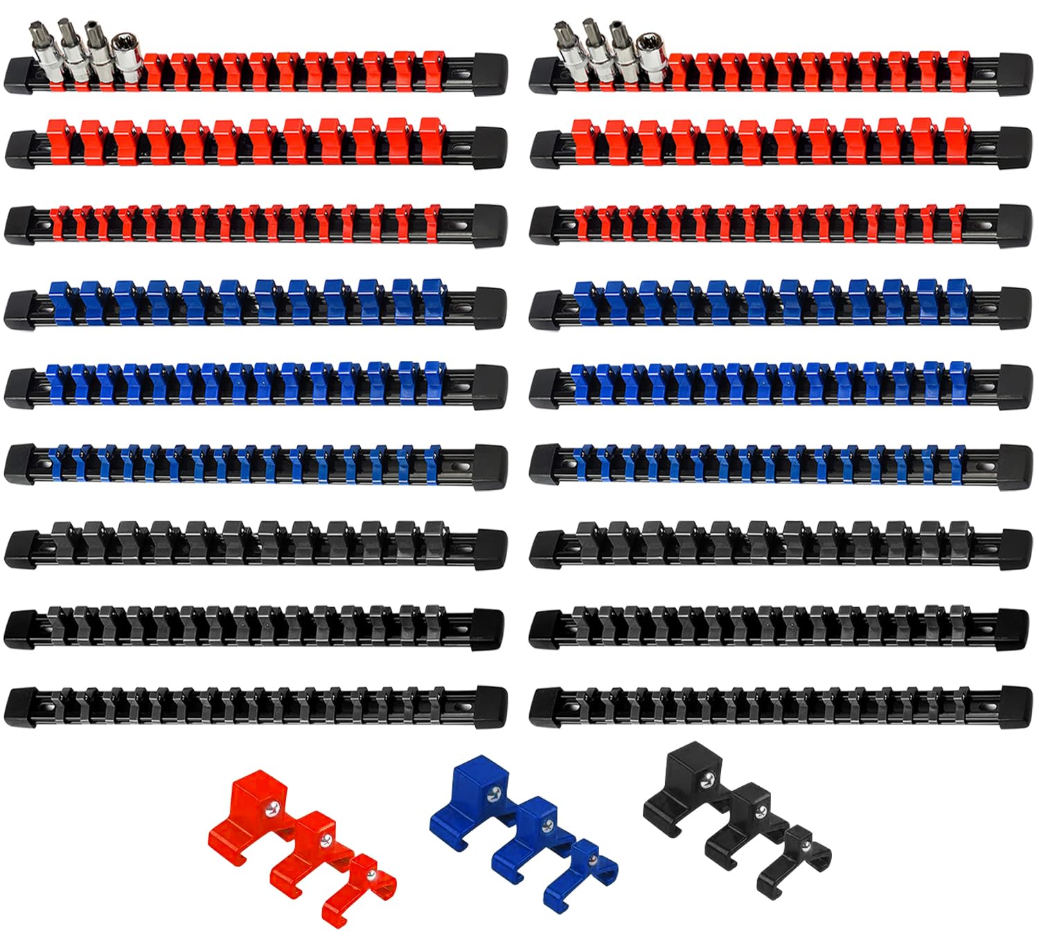 AMM socket rail blue for quick socket identification and fast access.