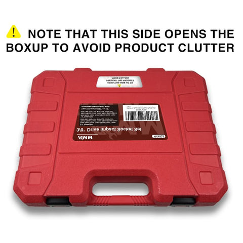 AMM socket storage case keeps tools organized and portable.