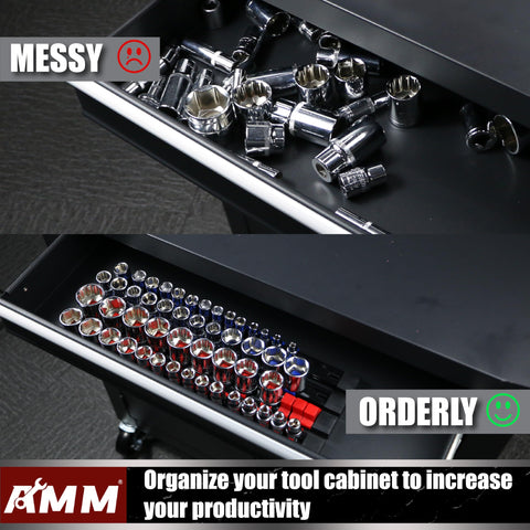 AMM wall-mount-organization-for-sockets saves space in the workshop.
