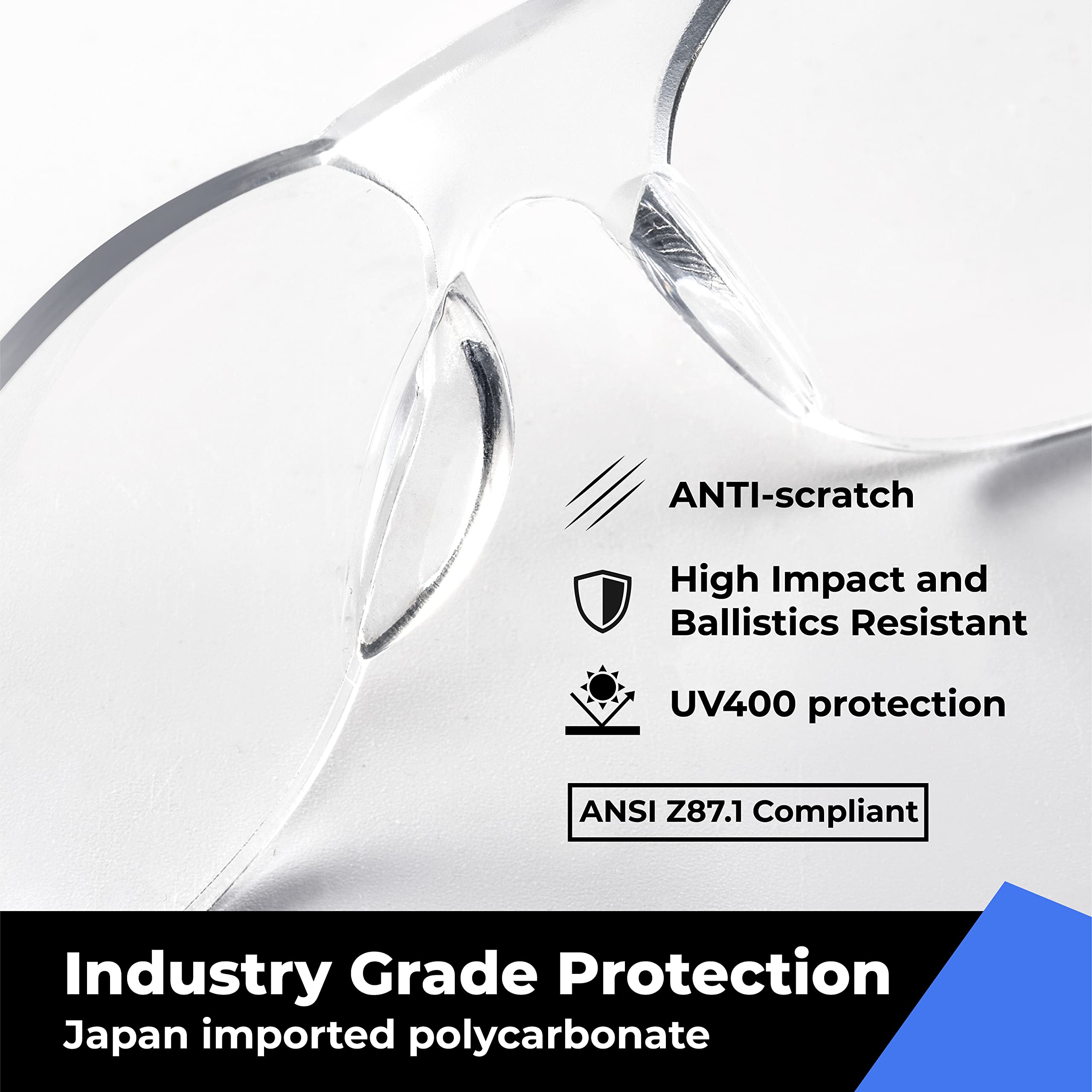 Amoolo lightweight glasses weigh 0.8 ounces for comfortable all-day wear.