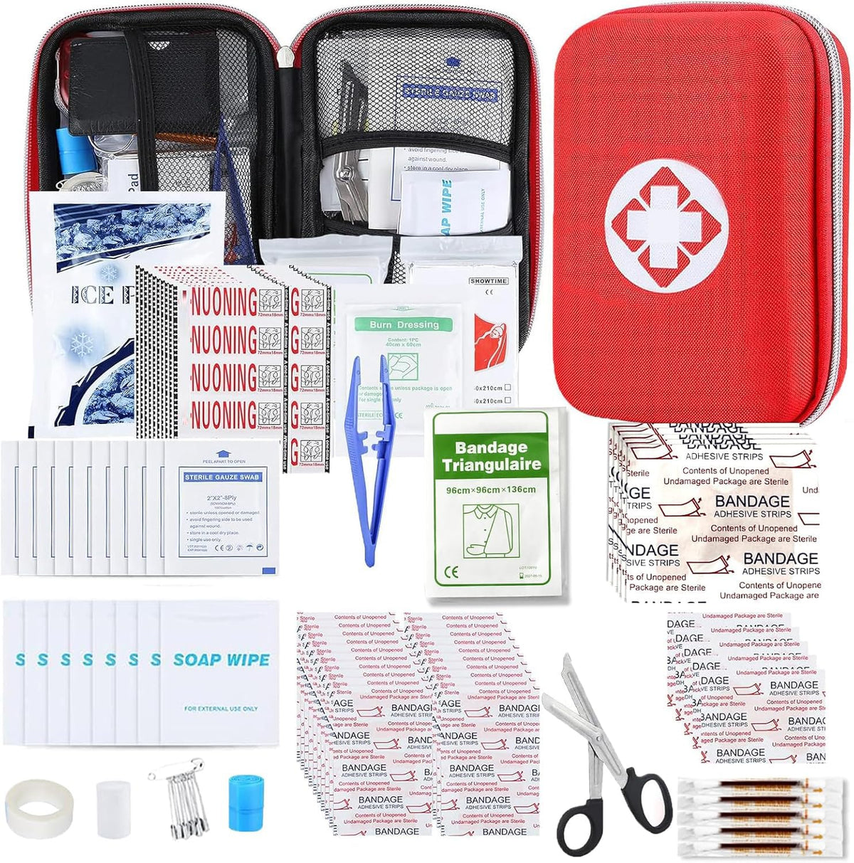 AMORNING compact first aid kit bag for easy access on the go.