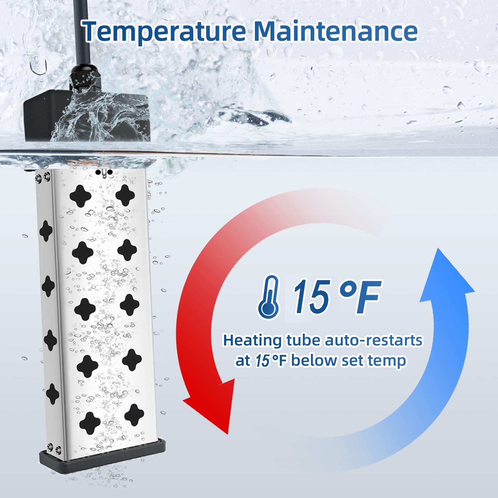 AMOZOK heater used for baths and tubs warming