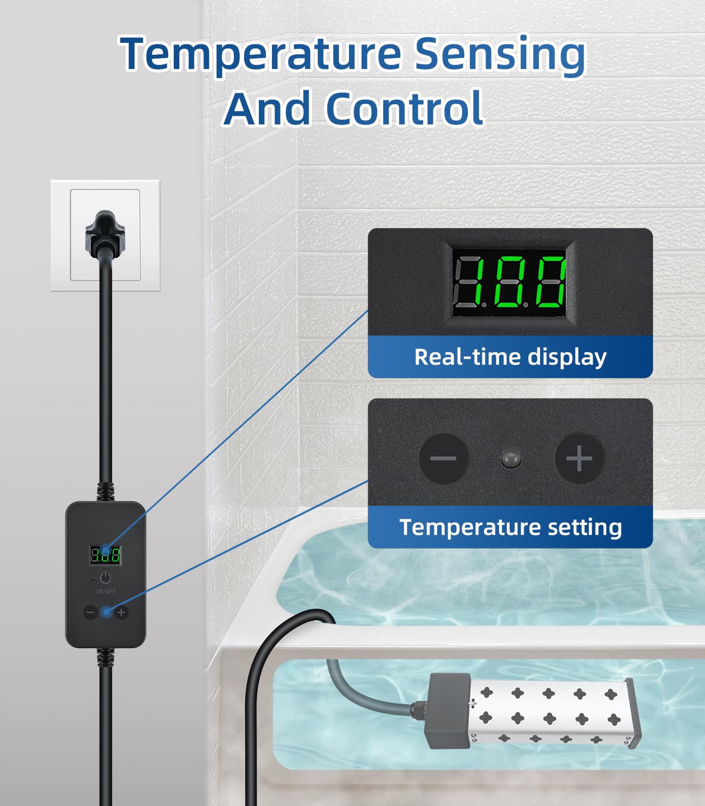 AMOZOK heavy-duty 14-gauge cord ensures durability