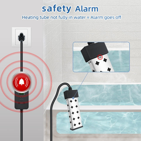 AMOZOK plug-and-play submersible heater setup