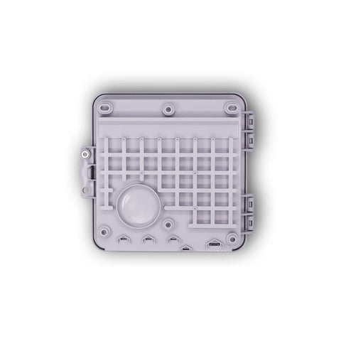 Amphenol Broadband heavy duty enclosure with cable retention slot for exterior setups.