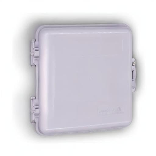 Amphenol Broadband outdoor installation ready enclosure protecting critical components.