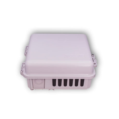 Amphenol Broadband enclosure weather seal closeup showing protective seal against elements.