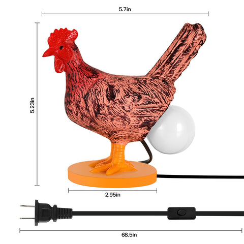 AMPlug in Lamp includes a 68.5-inch cord for flexible placement