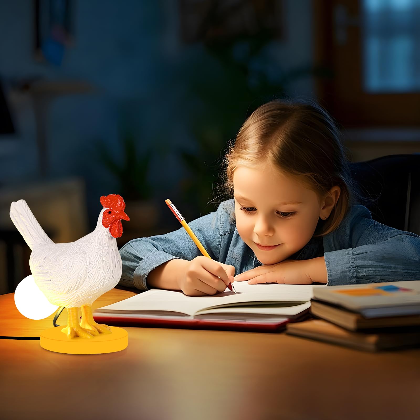AMPlug in Chicken Egg Lamp playful night light for kids