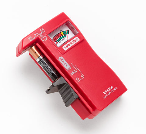 Amprobe BAT-250 good, low, and replace indicators.