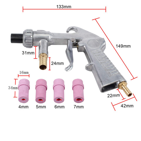 AMTOVL ceramic nozzle four-pack for durable, consistent abrasion