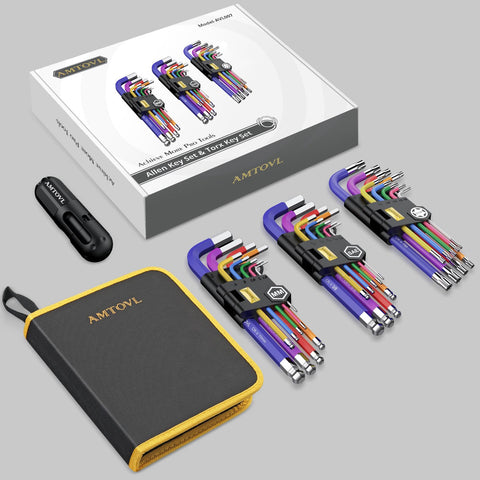 AMTOVL storage bag keeps all hex keys organized.