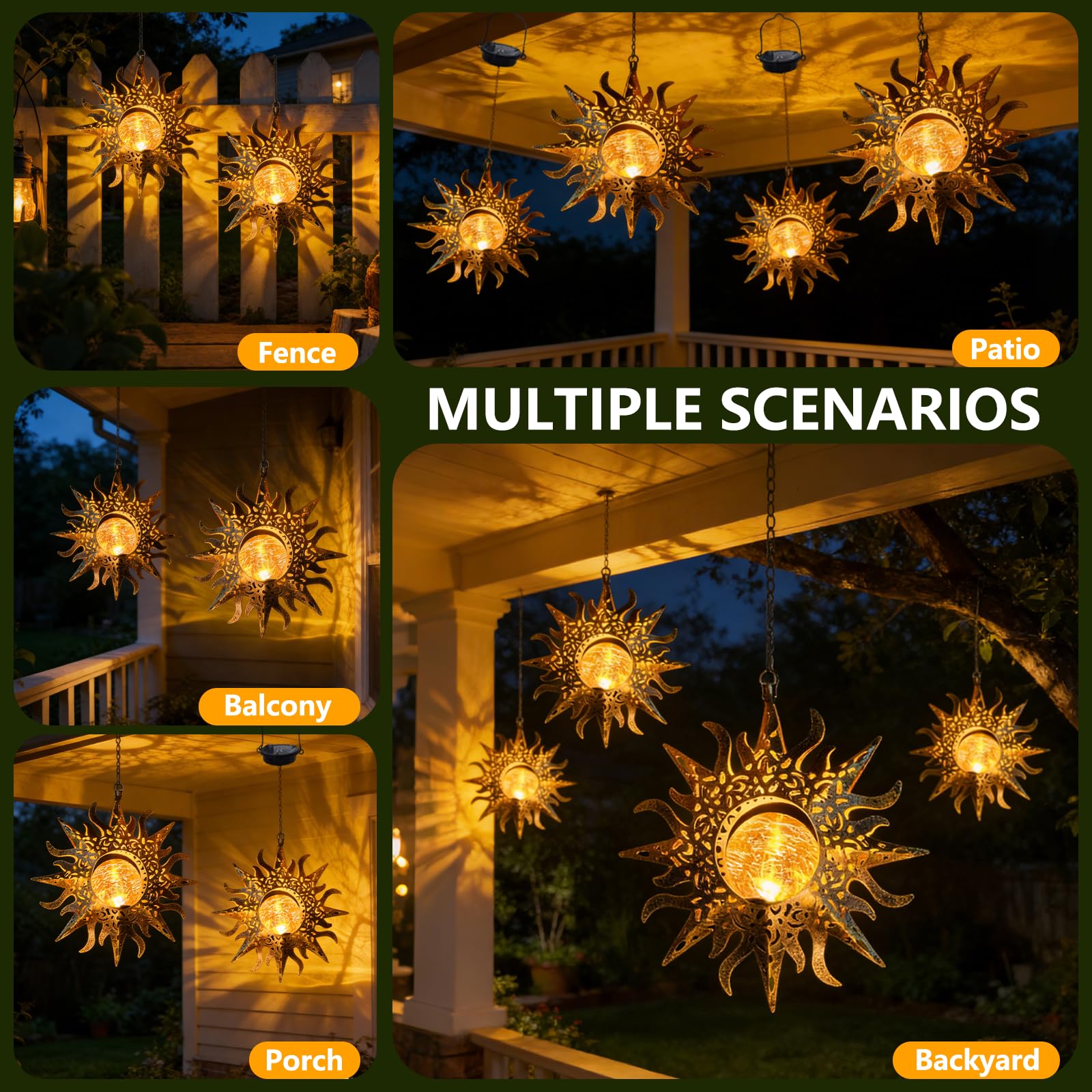 Amugmilk waterproof lantern withstands rain while beautifying yard entrances and walkways.