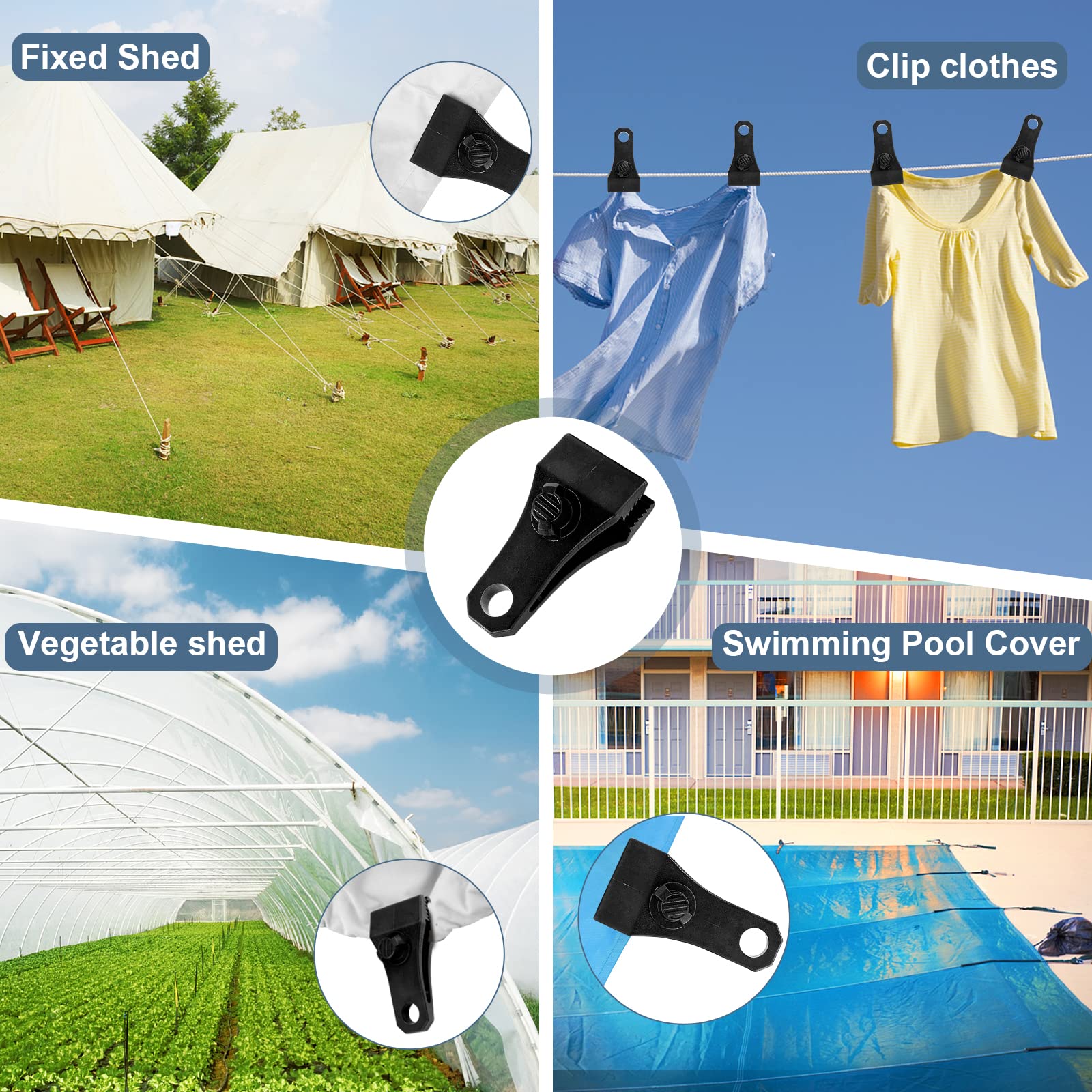AMURS heavy duty lock grip clamps suitable for camping canopies and awnings