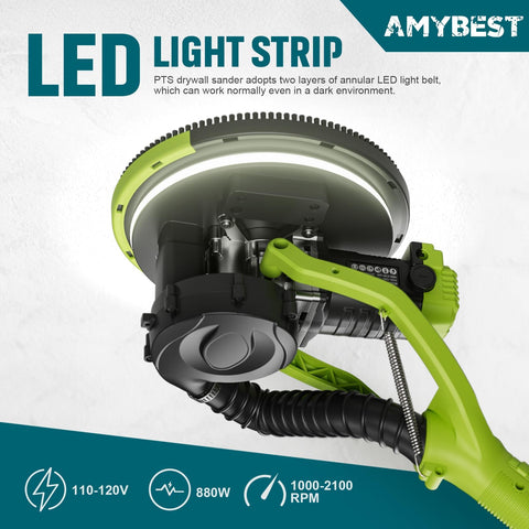 AMYBEST dust collection system keeps workspace cleaner during tasks.