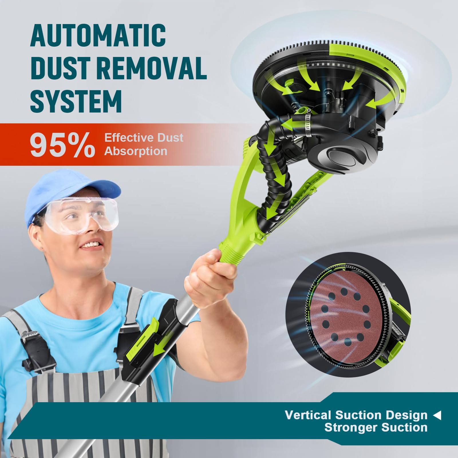 AMYBEST nine-inch sanding discs cover larger areas for consistent results.