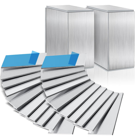 Amyhill 36-piece aluminum welding plates, 2x4 inches, ideal for precise practice projects.
