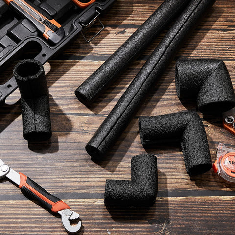 Amylove foam tube with 65 mm outer diameter guards heat.