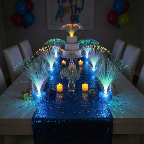 Amylove birthday glow lamps easy setup and reuse.