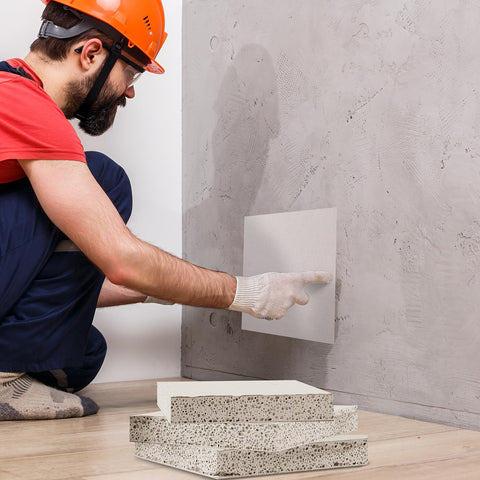 Amylove drywall patch room application in a living space